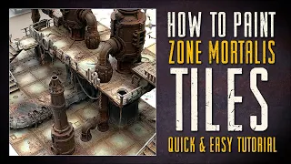 How to paint Necromunda Zone Mortalis Tiles - Quick & easy tutorial !