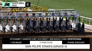 Santa Anita Park Carrera 6 (The San Felipe Stakes Gr.2)- 6 de Marzo 2021