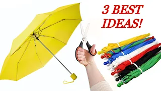 3 NEW IDEAS FROM AN OLD UMBRELLA! AMAZING RECYCLING!