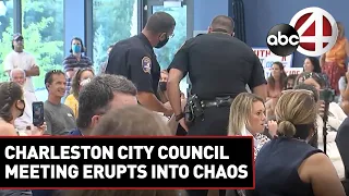 Charleston City Council meeting erupts into chaos