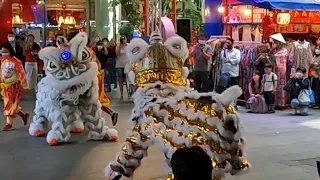 Chinese Lion Dance,  Bangkok,  Thailand,  1/20/23