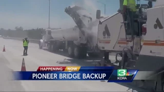 Caltrans continue to resurface Pioneer Bridge during weekend closures