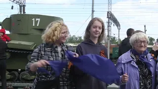 Волжский посетил ретро-поезд «Воинский эшелон»