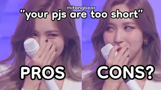 mina's pros and cons (what twice likes about her)