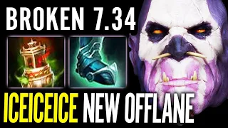 Impressive Witch Doctor - Iceiceice 7.34 New BROKEN Offlaner Most Imba Hero Dota 2