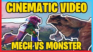 MECH VS MONSTER FULL HD CINEMATIC FIGHT! | Fortnite Event |