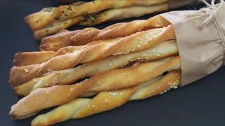 Гриссини простой рецепт! Как испечь итальянские хлебные палочки.