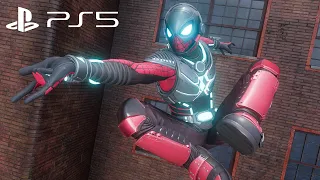 Spider-Man 2 PS5 - 25th Century Suit Free Roam Gameplay  (60FPS)