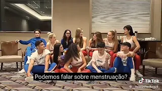 A reação dos meninos quando a Heyoon fala sobre menstruação