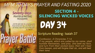 Day 34 Prayers MFM 70 Days Prayer and Fasting Programme 2020 Edition: Prayer Battle Dr. D.K. Olukoya