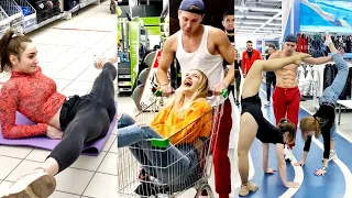 CRAZY PRANK WORKOUT In the SHOP! 😅 (prt.4)