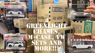 GREENLIGHT CHASES, another M-CASE, VW SETS, big drops!!!! Hot wheels hunting