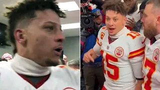 Chiefs’ Mahomes and Kelce Pump Up Team After Epic Win