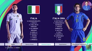 GAMEPLAY: ITALIA 2021 vs ITALIA 2006 [PES 2021] / PS5