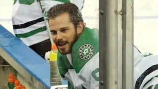 Dallas Stars warm ups in NYC