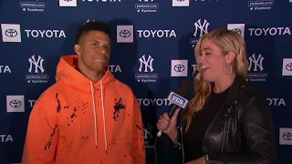 Juan Soto after his first game in pinstripes