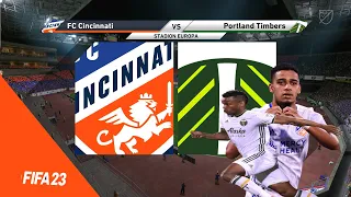 ⚽ FC  Cincinnati vs Portland Timber   ⚽ | major league soccer (04/22/2023) | Fifa 23