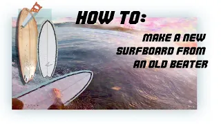 Will it work? Shaping, glassing and riding a board I cut out of an existing surfboard!