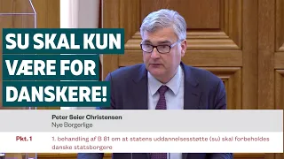 Peter Seier: STOP SU til udlændinge!