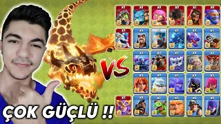 SÜPER EJDER vs TÜM BİRLİKLER !! Çok Güçlü !!- Clash Of Clans