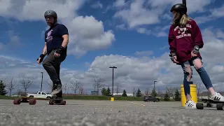 Parking Lot Longboarding April 17