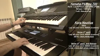 Lay all your love on me, @OfficialABBA  - instrumental cover on Yamaha PSR-sx 700 and Korg Nautilus