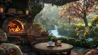 Soothing Jazz Instrumental Music Calm Your Anxiety and Relax wit at Fairy Garden Ambience 🌸