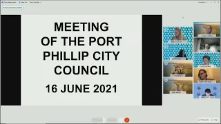 City of Port Phillip Ordinary Meeting of Council 16 June 2021