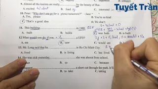 Đề Anh 1 |Giải đề thi tuyển sinh vào 10 môn Tiếng Anh