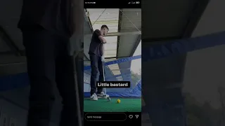 Archie Renaux Playing golf in slow motion