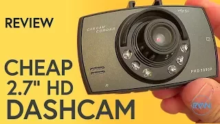 REALLY CHEAP DASH CAM Review (with footage)