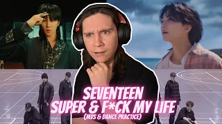 DANCER REACTS TO SEVENTEEN (세븐틴) 'SUPER' (손오공) & "F*ck My Life" MVs & Choreography Video