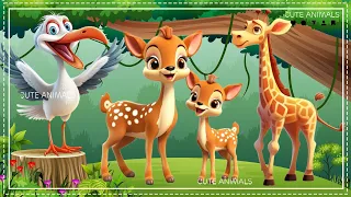 Relax with familiar animals: Stork, Sika deer, Giraffe - Animal sounds