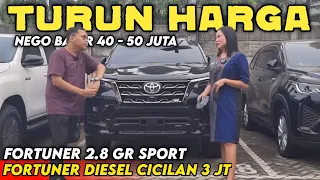 TOYOTA FORTUNER DIESEL TIBA-TIBA TURUN HARGA ‼️ TOYOTA FORTUNER 2024 NEGO BAYAR 40 JUTA