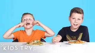 Kids Try Italian Food from Around the World | Kids Try | HiHo Kids