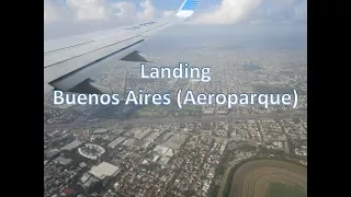 Landing Buenos Aires - Aeroparque Jorge Newbery