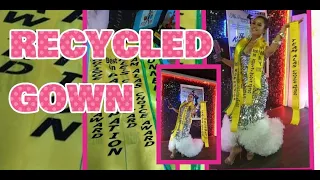 How to Make A Recycled Gown I Ms. Runway Fashion Show  in Taiwan ( 台灣 ) I PAANO GUMAWA NG GOWN