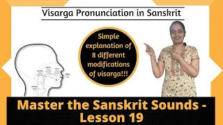 Visarga pronunciation in Sanskrit - 8 Different modifications of visarga | Part 2