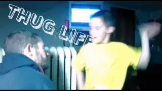 Thug life 6 year old "bitch slaps" grown man