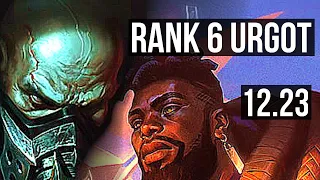 URGOT vs K'SANTE (TOP) | Rank 6 Urgot, 5/0/1, 500+ games | KR Master | 12.23