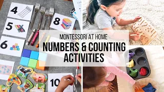 MONTESSORI AT HOME: Numbers and Counting Activities for Toddlers & Preschool