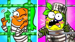 RICH JAIL VS BROKE JAIL || If My Crush Runs a Prison! Hillarious Situations by Avocado Couple