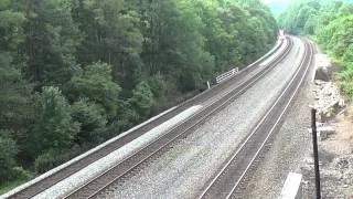 Norfolk southern train 6312 is going Westbound through Cassandra over look Bridge  in PA