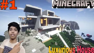 How To Make A End Portal To A $24 Million Luxurious Hillside Mansion | Minecraft | 2020