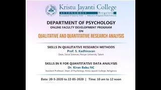 FDP Day - 2 Online Faculty Development Program on Qualitative and Quantitative Research Analysis