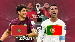 PORTUGAL VS MOROCCO - QUARTER FINAL FIFA WORLD CUP QATAR 2022 - CRISTIANO RONALDO LAST MATCH