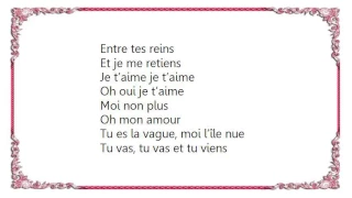 Brigitte Bardot - Je T'Aime... Moi Non Plus Lyrics