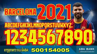 Barcelona font 2021 Kit Football By Black Font Free all Download OTF and AI 2022