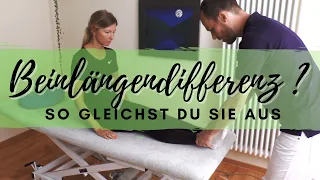 Beinlängendifferenzen selbst ausgleichen (funktionelle Beinlängendifferenz / Beckenschiefstand/ ISG)