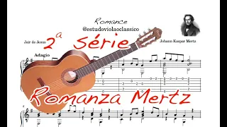 Romance de Johann Kaspar Mertz, para violão clássico, 2ª série C.
